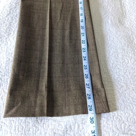 WORTHINGTON Tan Plaid Audrey fit Petite Stretch Trousers 6 NWT - Picture 8 of 11